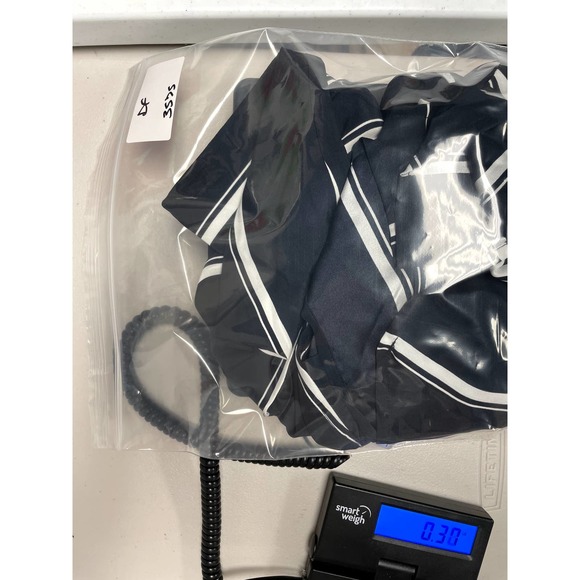 RAG & BONE NEW Jacklin Asymmetric Oversized Silk Dress Navy Stripe M $495 - Picture 13 of 13